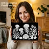 DIY Pearl Painting Jellyfish for Home Wall Decor with Frame(20x30cm)