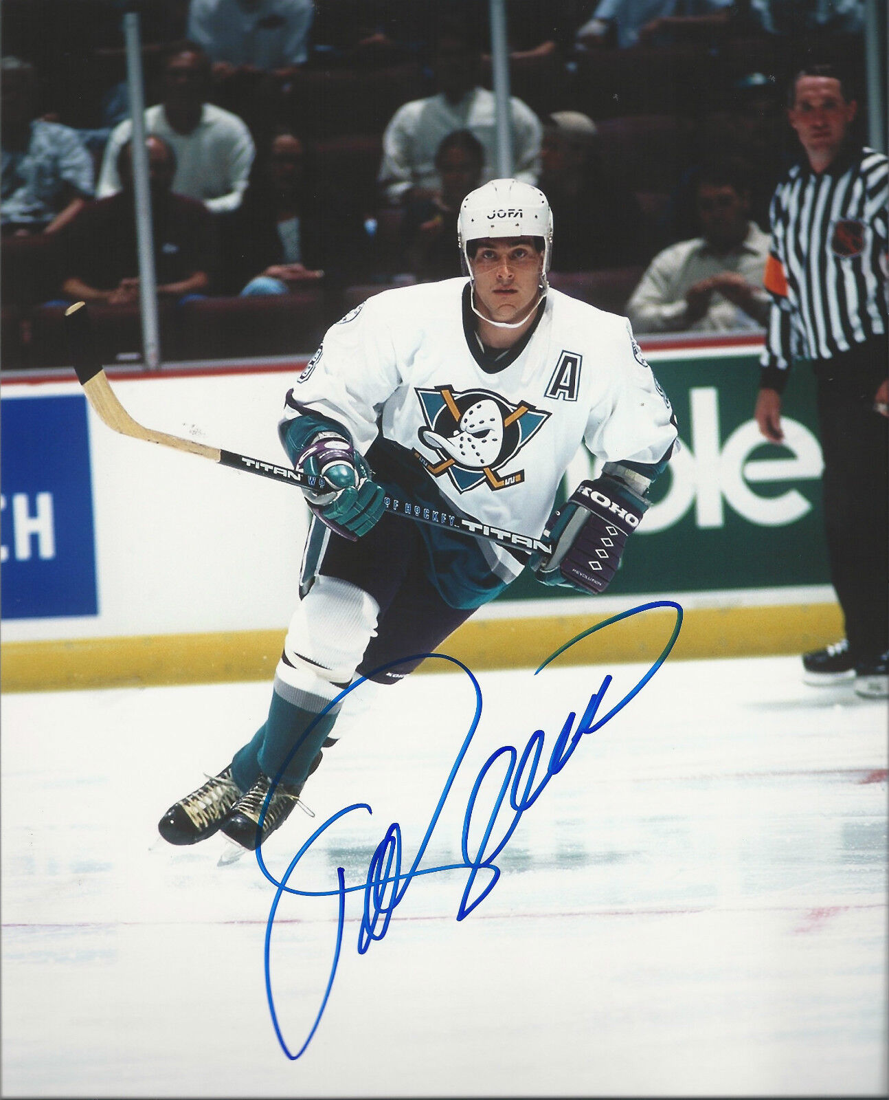 GFA Anaheim Ducks * TEEMU SELANNE * Signed 8x10 Photo Poster painting AD1 COA