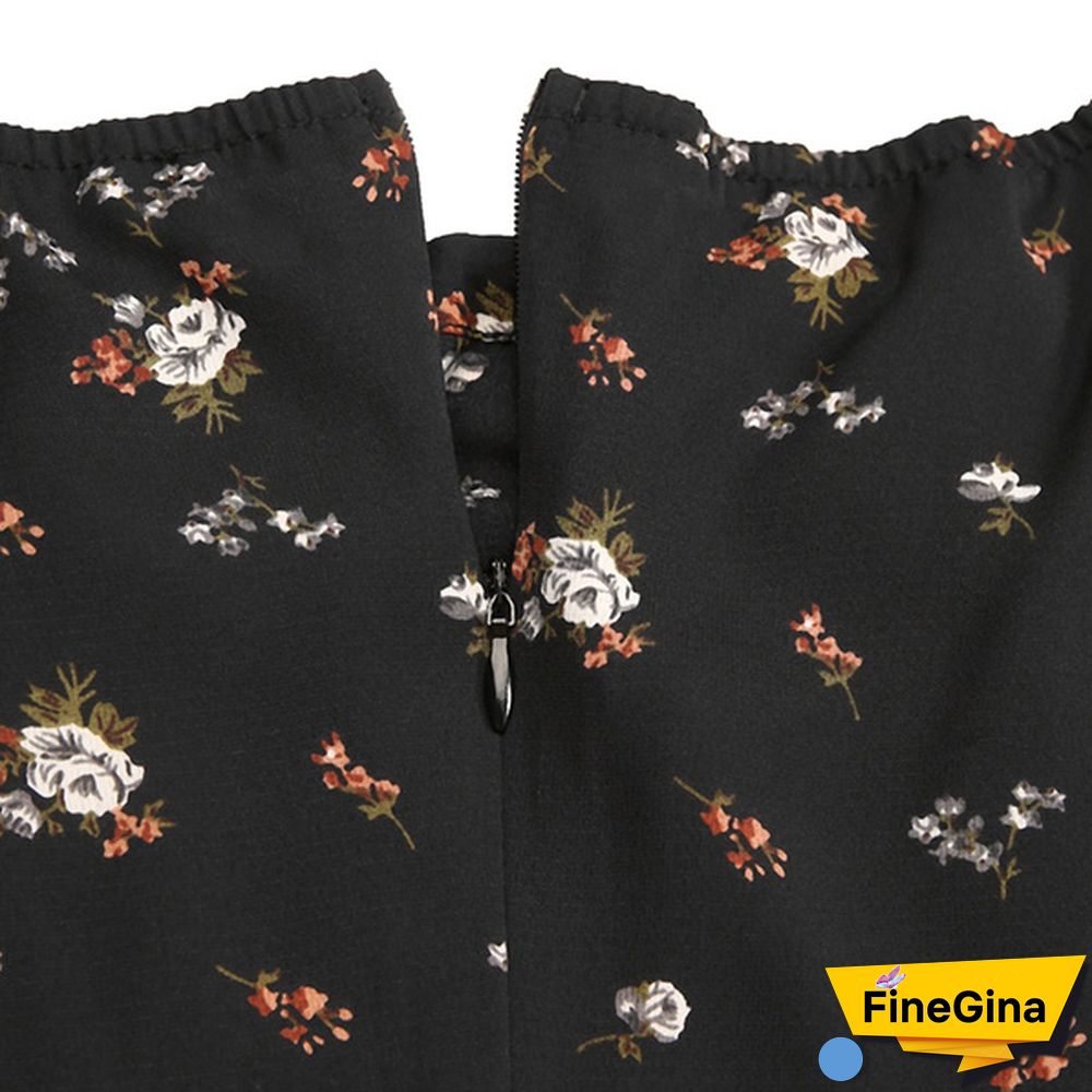 Women Summer Puff Short Sleeves Maxi Dress Floral Print Bohemian Square Collar Party Casual Long Dresses Plus Size