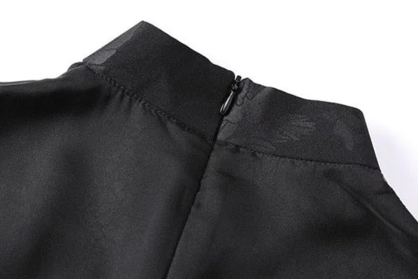 Chinese water painting pattern, long A-line Cheongsam