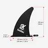 Stand Up Board Fin Detachable Protective for Long Board Surfboard (9.5 inches)