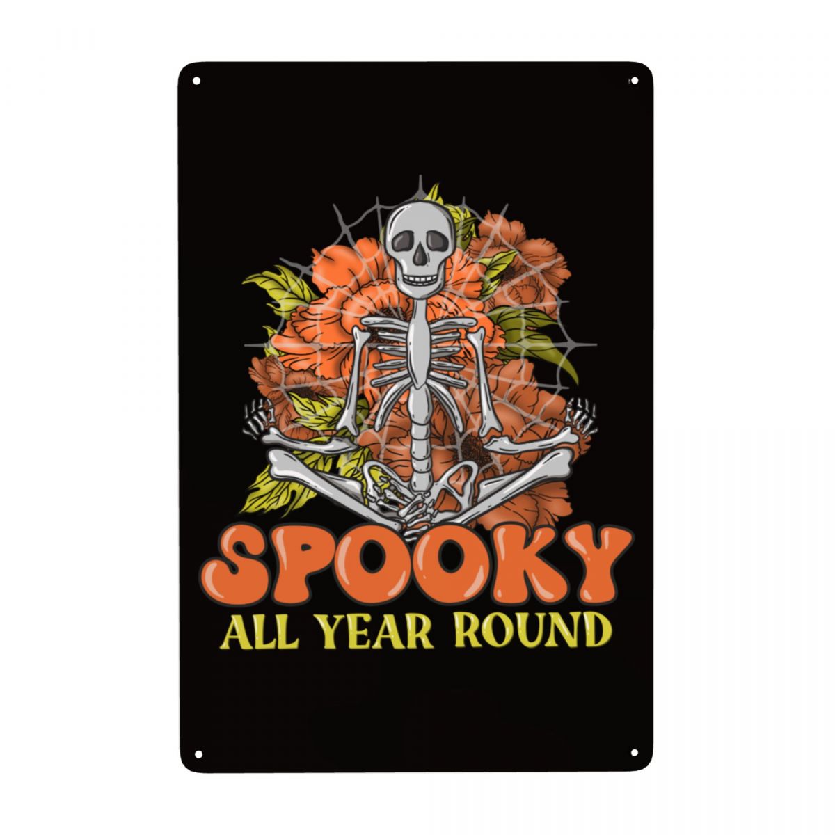 Spooky All Year Round Tin Signs Wall Decor 12 X 8 INCH