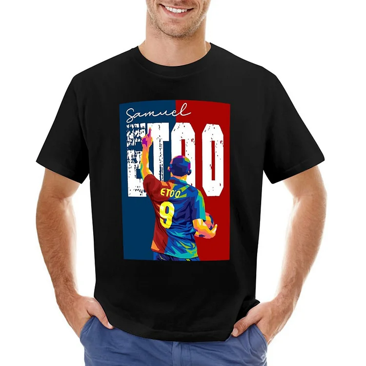 Samoel Etoo Wpap Inspired Pop Art Men's T-shirt