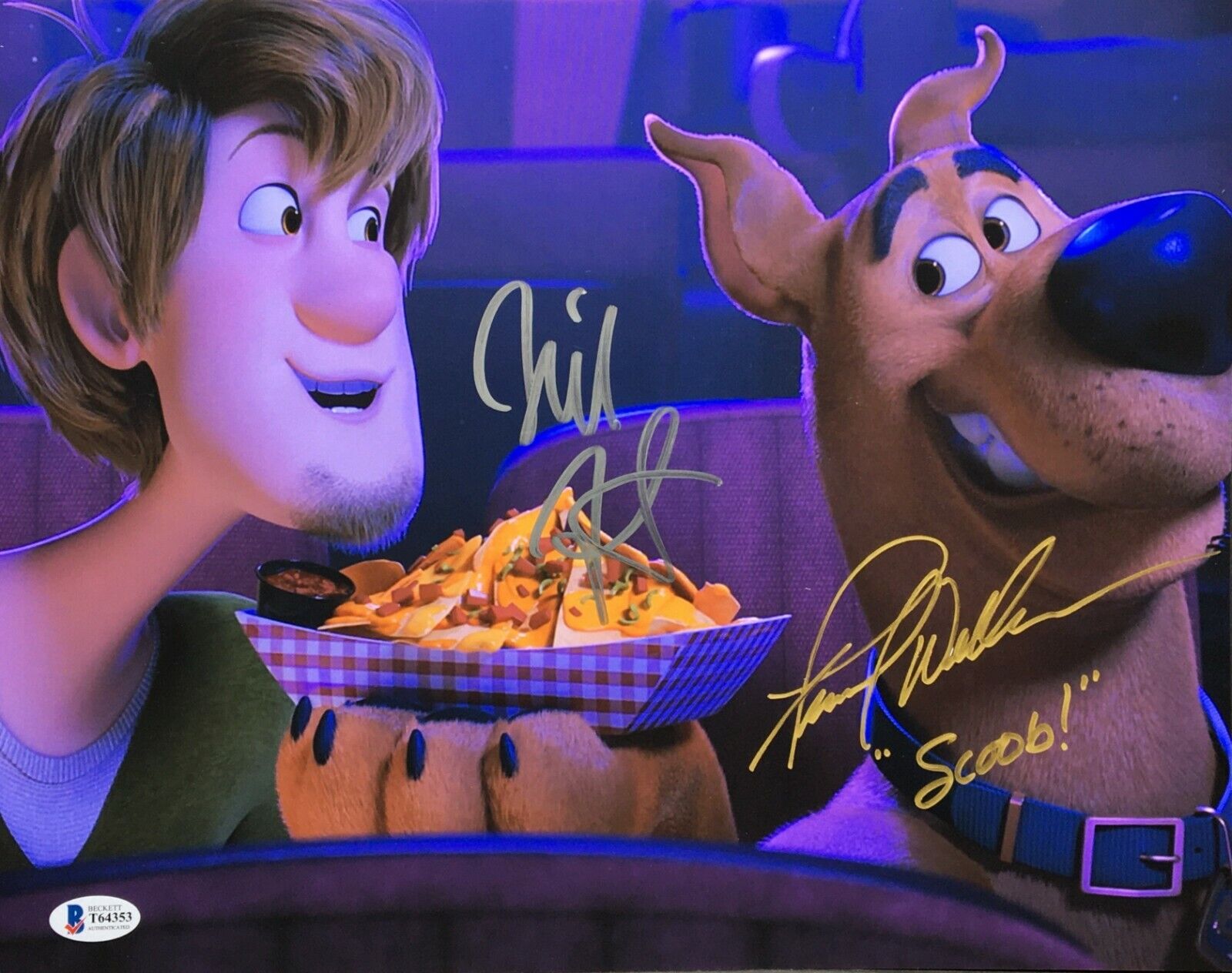 Will Forte & Frank Welker Signed 11x14 Photo Poster painting Scoob!