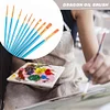 10pcs/set Watercolor Paint Brushes Round Pointed Tip Nylon Painting Brush