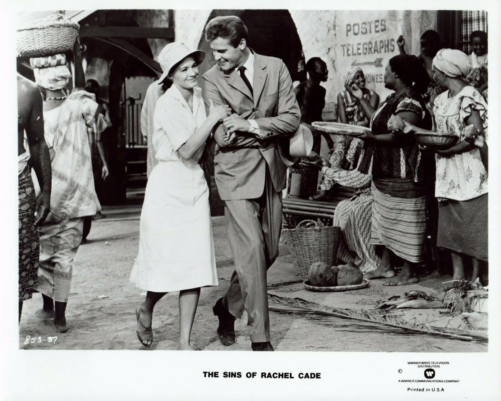 ROGER MOORE ANGIE DICKINSON 1961 Vintage Movie 8x10 Photo Poster painting SINS OF RACHEL CADE