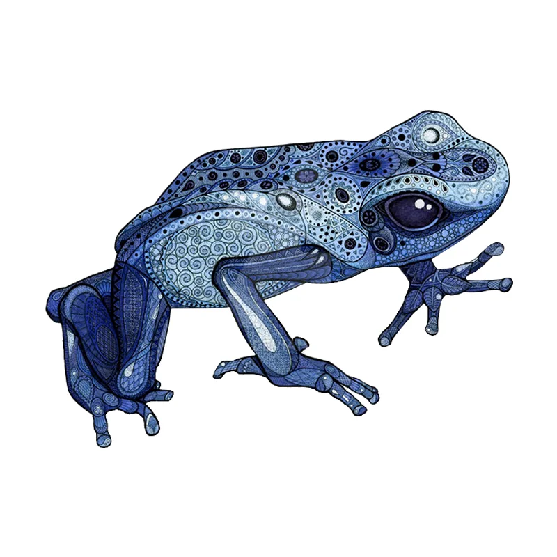 Jeffpuzzle™-JEFFPUZZLE™ Poison Dart Frog Wooden Jigsaw Puzzle