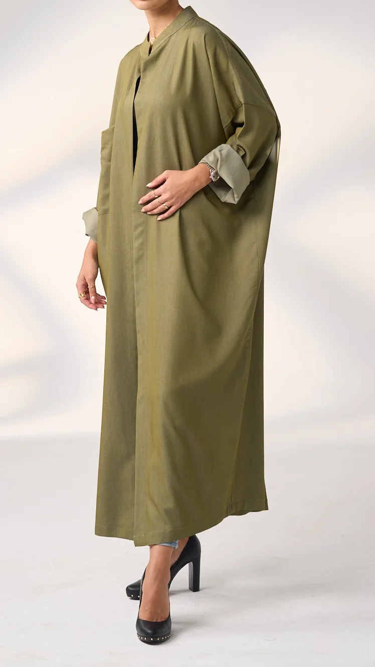 Cotton Linen Cardigan Abaya-inspireuse