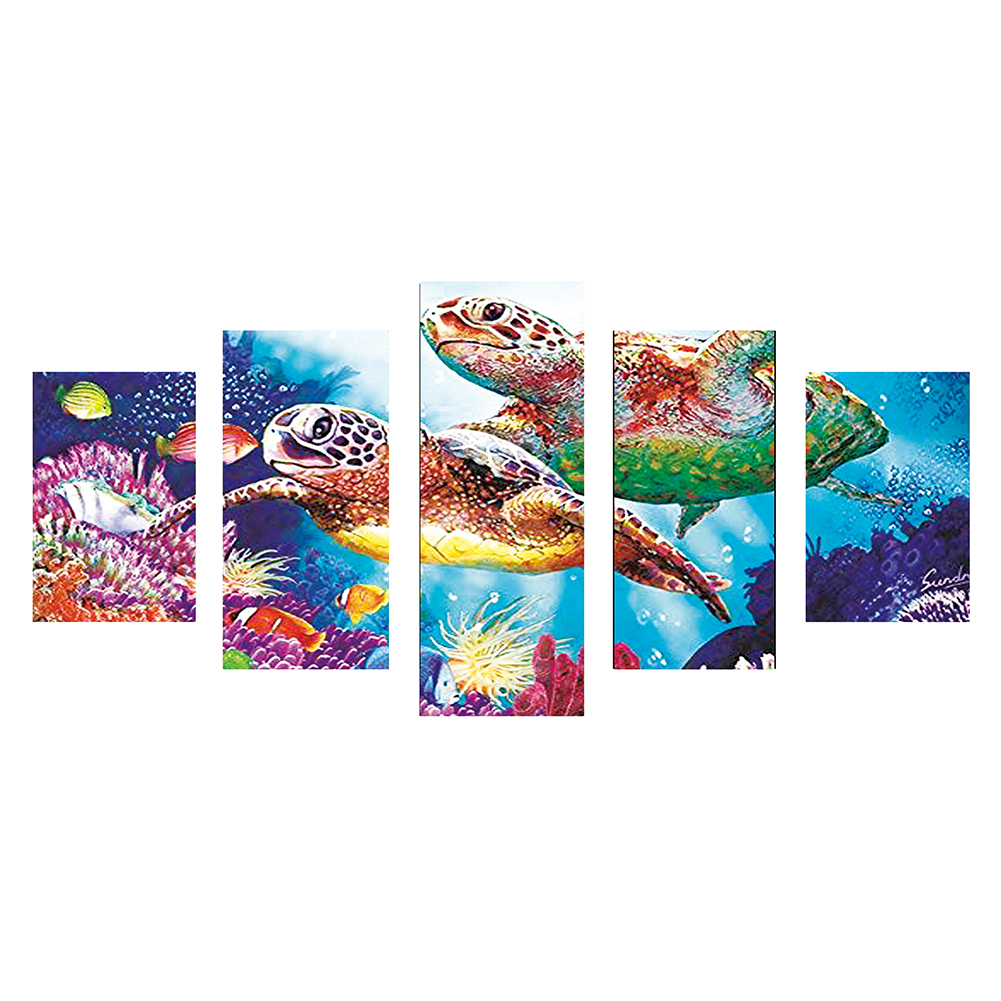 

5pcs Sea Turtle - Round Drill Diamond Painting - 80*40CM (Multi Big Size), 501 Original