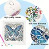 5D DIY Partial Special Shaped Drill Diamond Painting Kit Butterfly Decor With Frame Kit 18x18cm