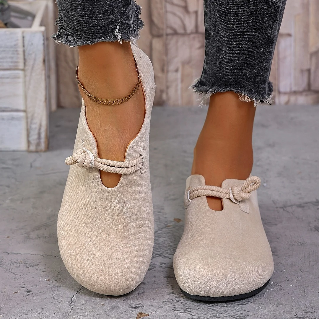 Breakj Breakj Round Head Single Shoes Women 2025 Spring And Autumn New Birken Shoes Children Flat Soles Casual Happy Shoes