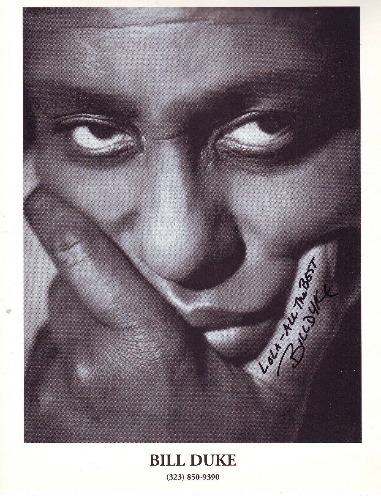 Bill Duke (20x25cm) Original Autographed Photo Poster painting