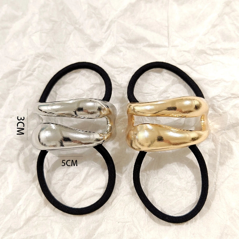 Streetwear Women’s Geometric Alloy Plating Hair Tie