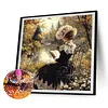 (4-Pack)Retro Girl-Full Round Diamond Painting 30*30CM