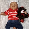 Biracial Reborn Boy Glenn 20" Lifelike Cute Handmade Reborn Doll Set,with Bottle and Pacifier - RBBI-Myrebornbabydoll&reg; Myrebornbabydoll&reg;