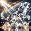 Luxury AB Velvet Diamond Painting Kit - Tiger