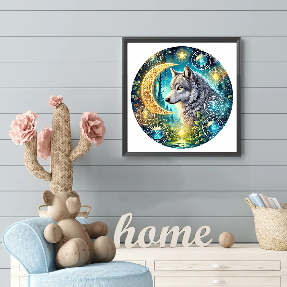 Diamond Painting - Full Round Drill - Wolf(Canvas|30*30cm)