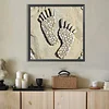 Diamond Painting -DIY Round Drill Stone Art Footprint(40x40cm)