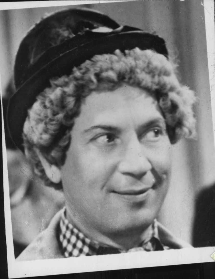 1958 Harpo Marx cut Press Photo Poster painting