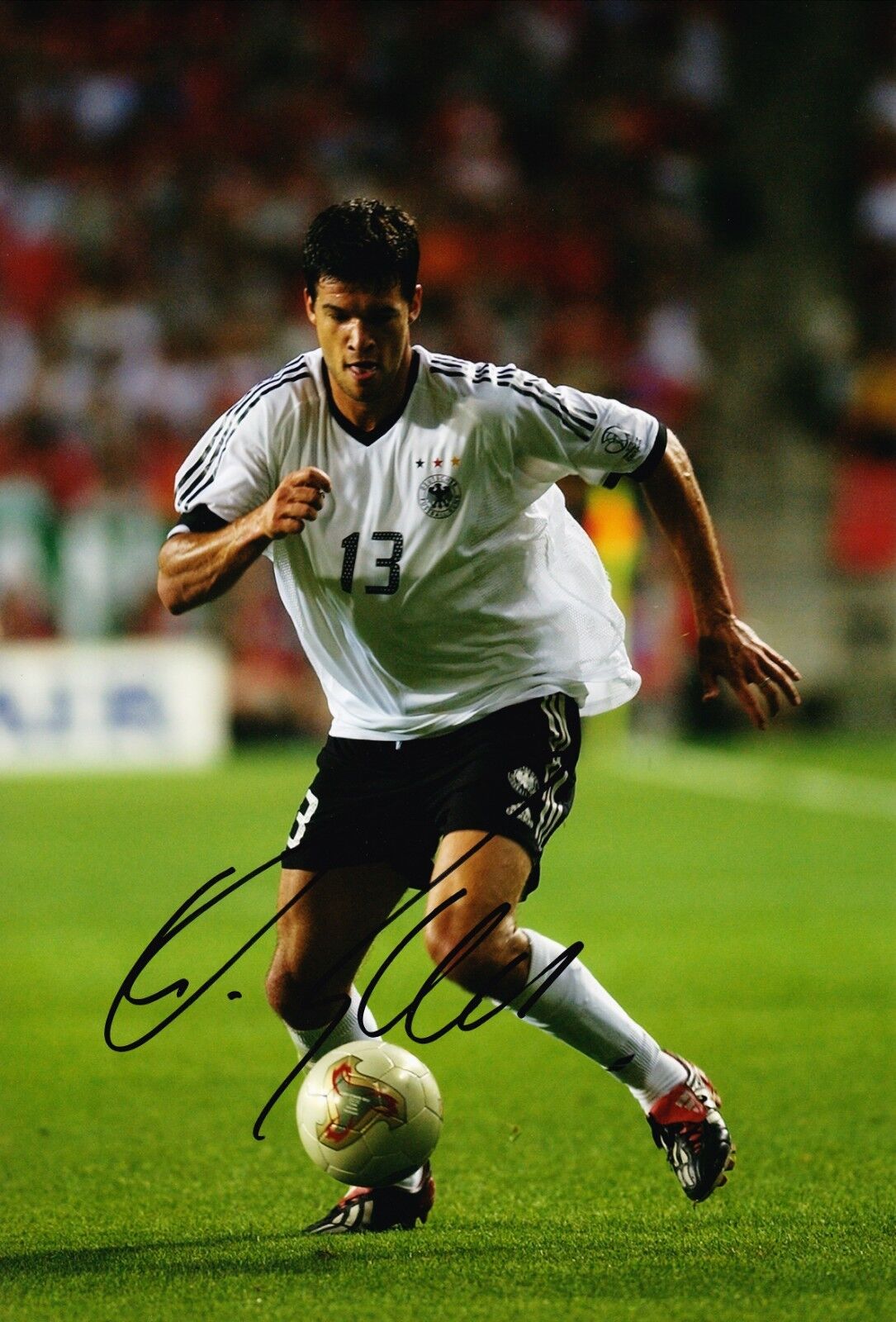 Michael Ballack Signed 12X8 Photo Poster painting GERMANY GENUINE Autograph AFTAL COA (1808)