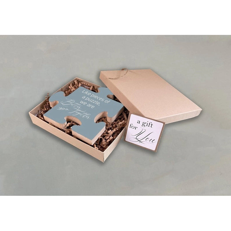 New Unique Wooden Puzzle Module Gift For Workers Friendship Creative Festival Heartfelt Office Colleague Gift