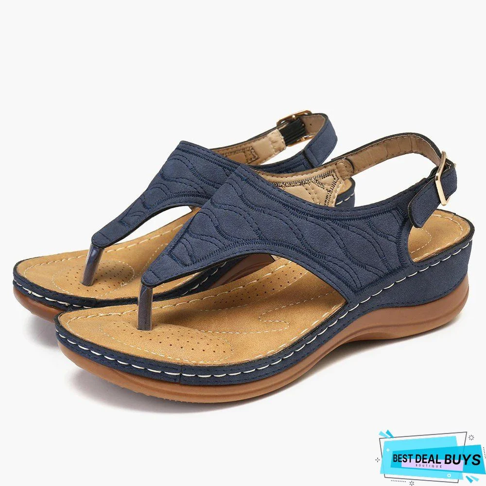 Embroidery Holiday Sandals