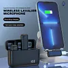 Live Game Microphone 2 in 1 Lavalier Radio Microphone Clip-on for Live Selling