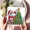 6Pcs Diamond Painting Merry Christmas Greeting Card for Holiday Party Favors