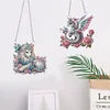 2pcs Pterosaur Lion Special Shaped Diamond Painting Hanging Pendant