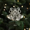 Electroplated Silver Platic Hanging Decors for Christmas Tree 