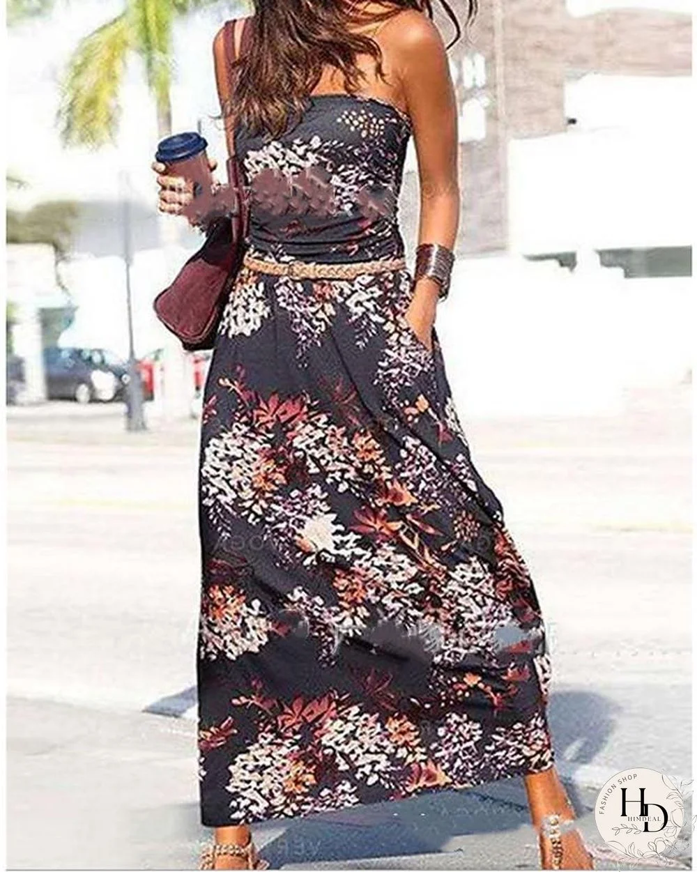 Women's A-Line Dress Maxi long Dress Sleeveless Print Summer Casual Mumu Black Rainbow S M L XL XXL