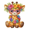 (US Local)Acrylic Shaking Head Animal Diamond Painting Desktop Decorations (Giraffe)