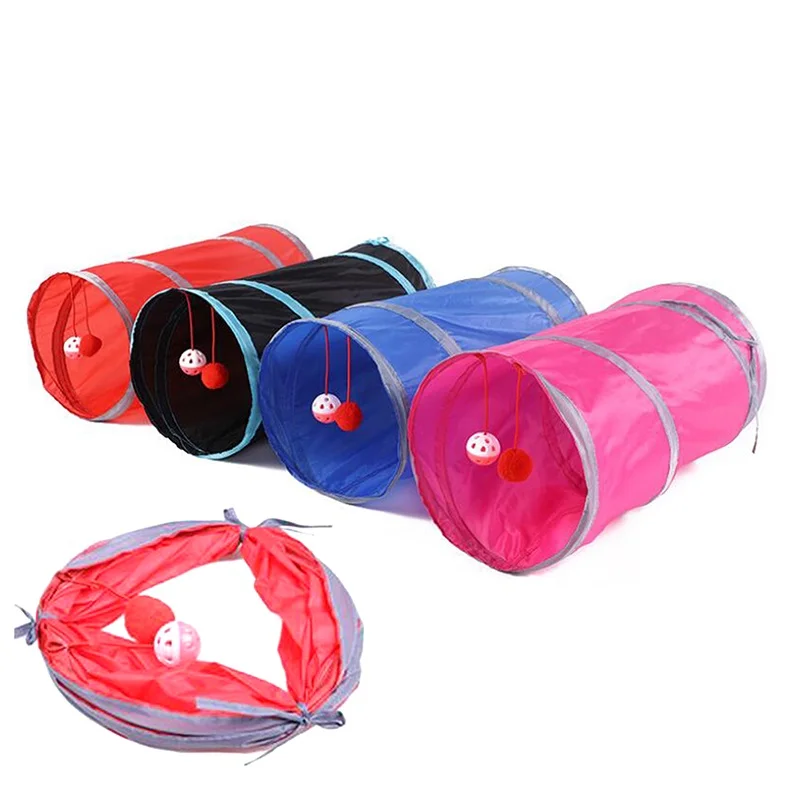 Collapsible Crinkle Tunnel Cat Toy