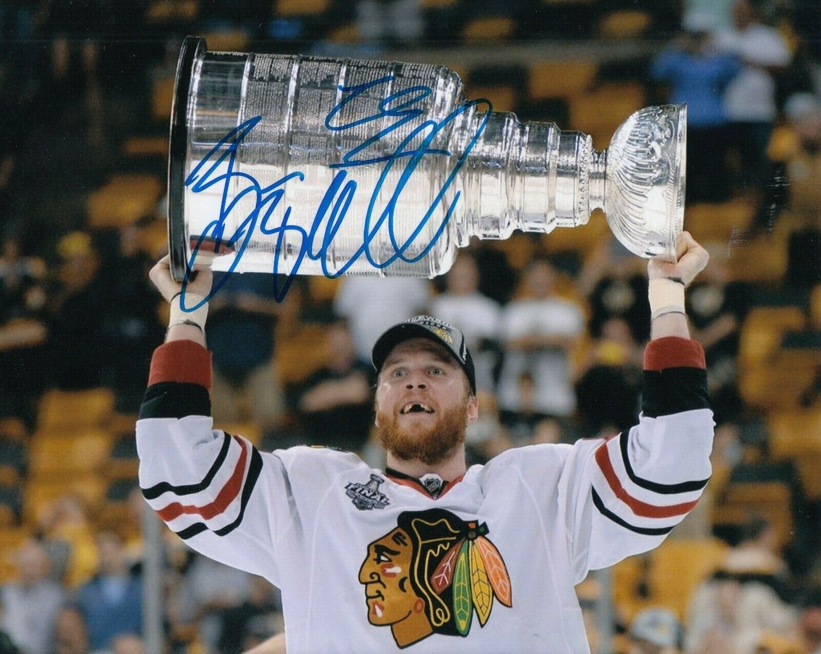 BRYAN BICKELL signed (CHICAGO BLACKHAWKS) Hockey autographed 8X10 Photo Poster painting W/COA #3