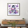 (Stamped/Counted) Eeyore Holding Flowers-11CT Cross Stitch 50*50cm