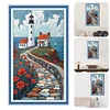 (US Local)Lighthouse-11CT Stamped Cross Stitch Kit(40x70cm)