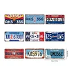 9pcs - Car License Plate - Vintage Metal Signs(6*12Inch) - Car License