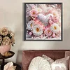Bulles de fleurs en forme de c&oelig;ur pour la Saint-Valentin, kits sp&eacute;ciaux de peinture en forme de per&ccedil;age partiel 5D pour adultes d&eacute;butants, peintures e
