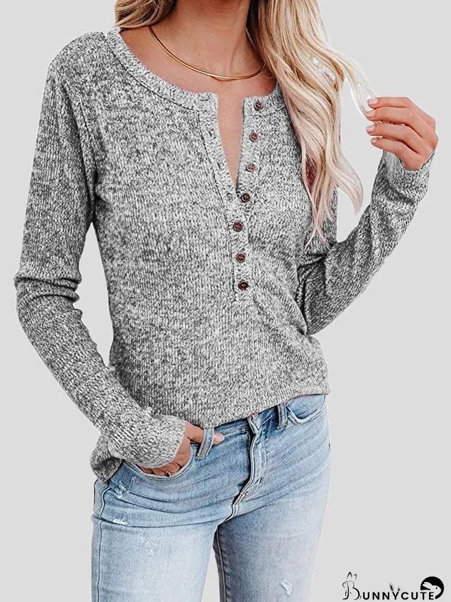Knit Henley Top