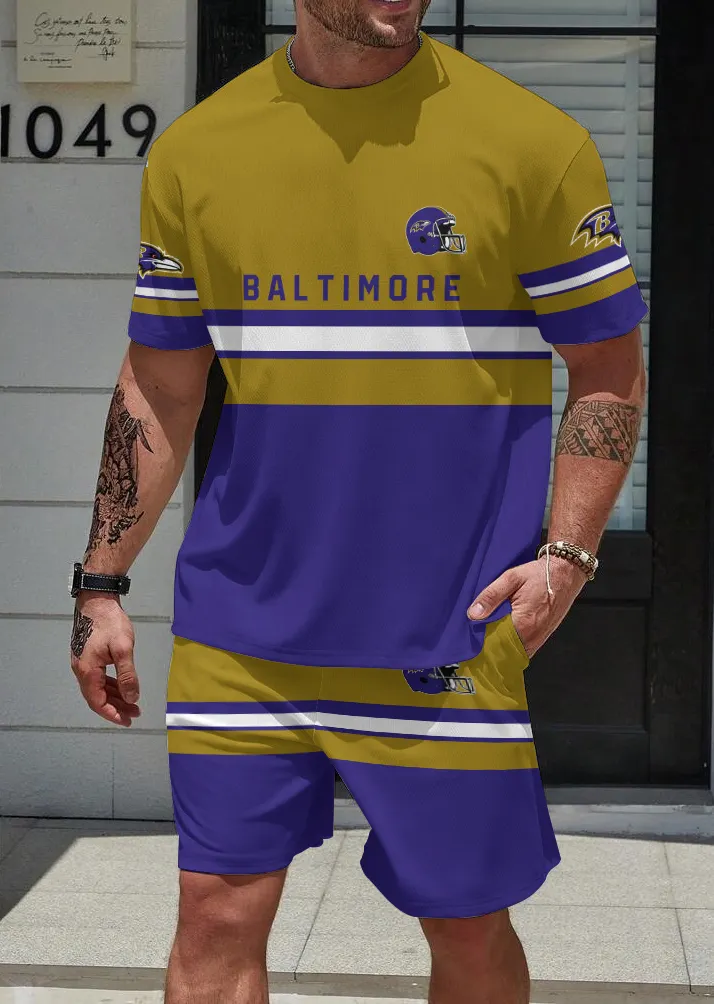 Baltimore Ravens Limited Edition Top And Shorts Two-Piece Suits