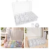 9Psc Pumpkin +24Pcs Round Bottles Diamond Painting Containers Multi Purpose Portable Plastic Case Box with Stickers & Compartments Arts Crafts Storage Bottle for Hardware Rhinestone (9-24pcs)