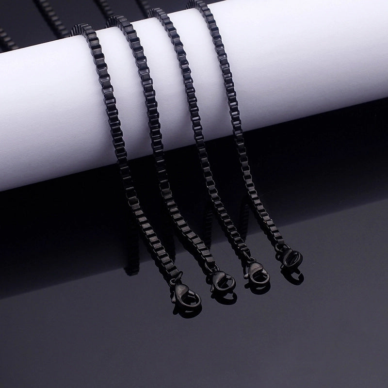 Streetwear Solid Color Titanium Steel Plating Necklace