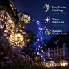 Solar Watering Can Stake Light Angel Hummingbird Iron Art Outdoor