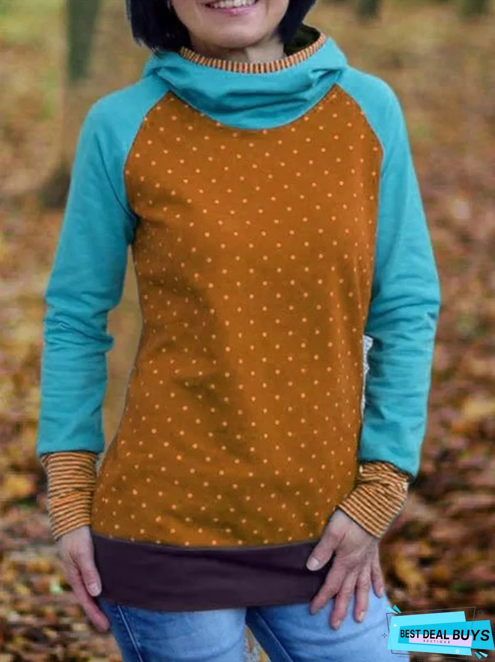 Hoodie Printed Long Sleeve Casual Sweatshirt