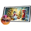 (70*40cm)Christmas Snowman - Full Round Drill Diamond Painting