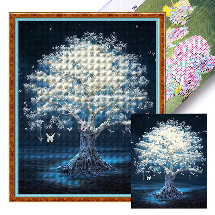 Tree Of Life (40*50cm) 11CT Stamped Cross Stitch gbfke