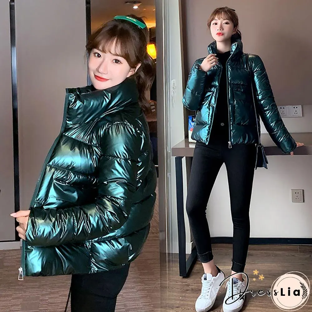 Vielleicht Women Winter Jacket Parkas New Fashion Youth Slim Stand Collar Casual Street Warm Autumn Winter Coat Female