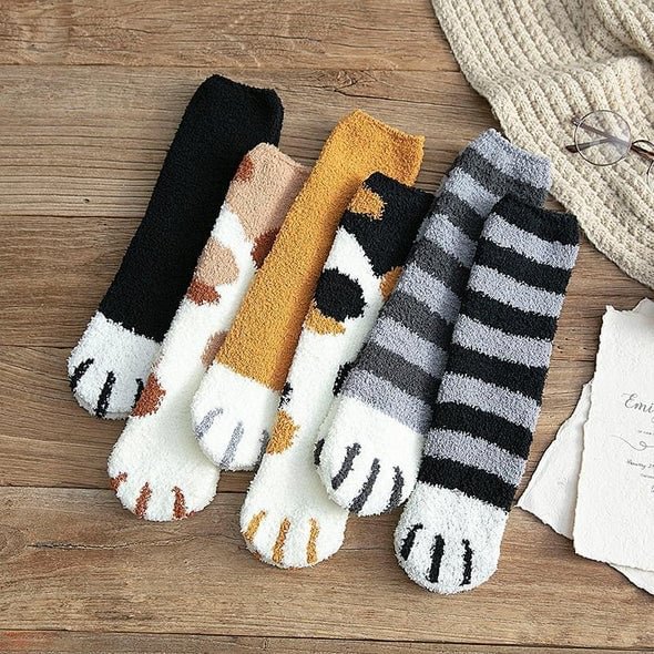 (🌲Early Christmas Sale- SAVE 48% OFF)Cat Claw Socks - Buy 3 get 3 free