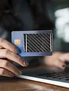 Carbon Fiber Compact Mini Money Clip Casual Minimalist Wallet Purse Matte/Glossy