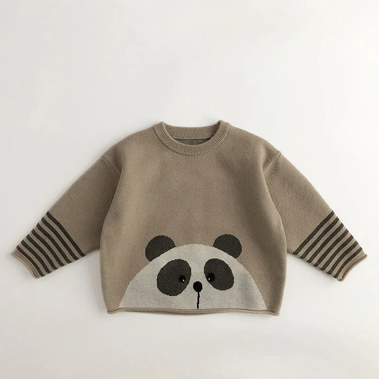 Toddler Animal Striped Sweater